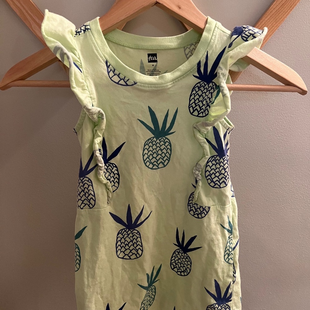 4T Pineapple summer dress made by Tea